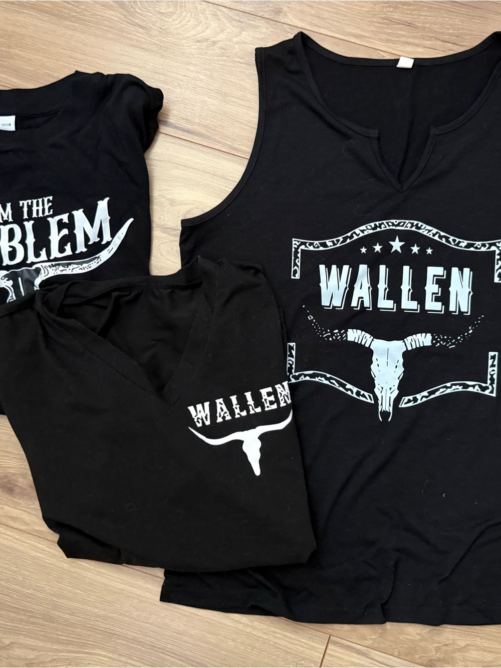 Multiples Black 'Wallen' Graphic Tank Top